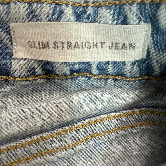 Cotton On Slim Straight Jeans Women’s Size 2 Light Wash High Rise Denim - Picture 7 of 9